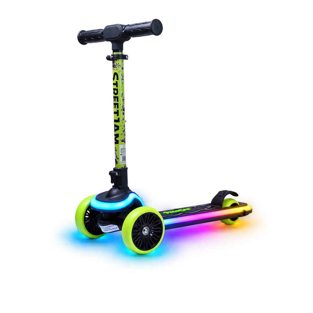 StreetJam Blinkie LED 3-Wheel Kids Scooter
