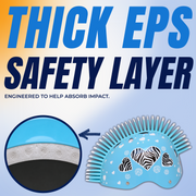 Zebra Heart Helmet — EPS protection