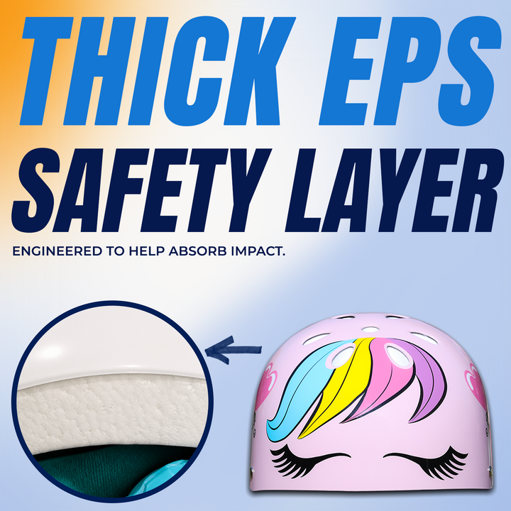 Dazzled Unicorn Helmet - EPS protection