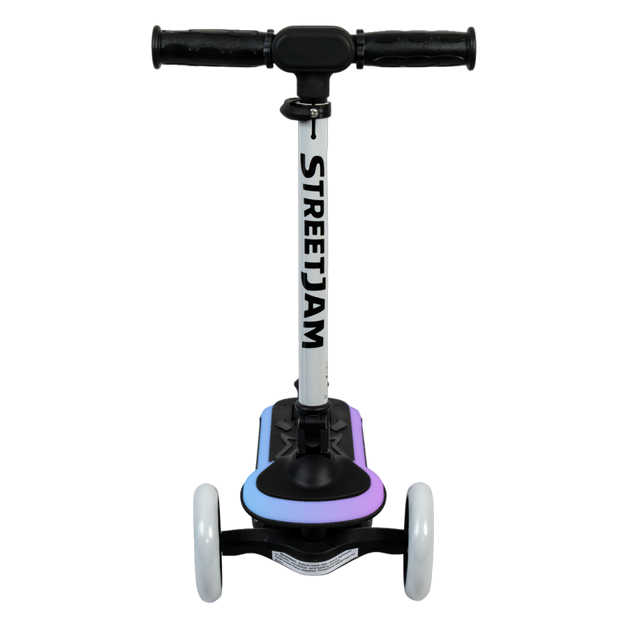 StreetJam Blinkie LED 3-Wheel Kids Scooter - Black/Grey - view 2