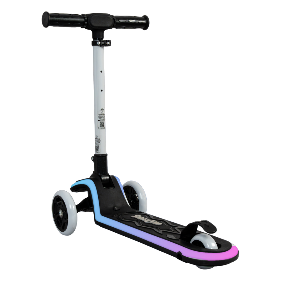 StreetJam Blinkie LED 3-Wheel Kids Scooter - Black/Grey - view 4