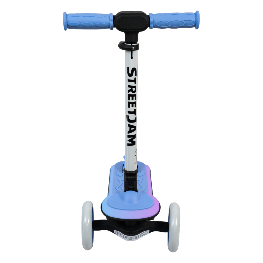 StreetJam Blinkie LED 3-Wheel Kids Scooter - Blue/Grey - view 2