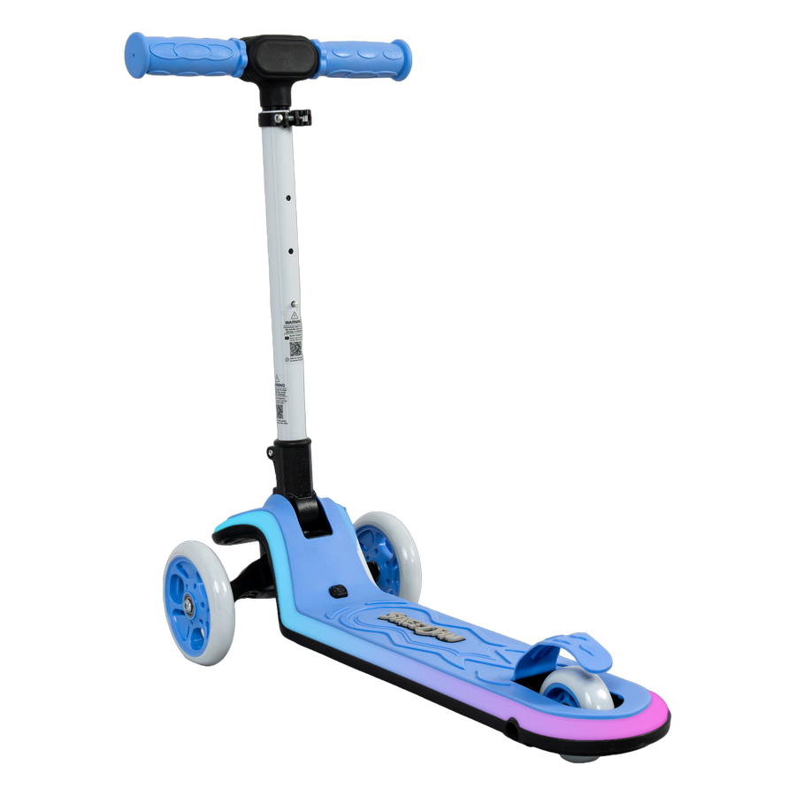 StreetJam Blinkie LED 3-Wheel Kids Scooter - Blue/Grey - view 4