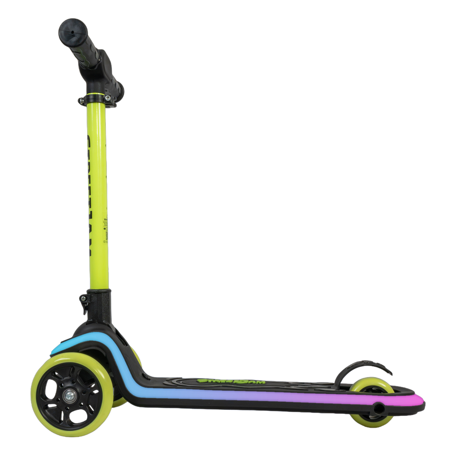 StreetJam Blinkie LED 3-Wheel Kids Scooter - Black/Neon Green - view 3