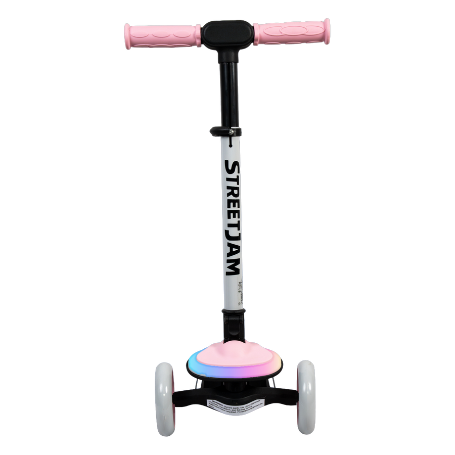 StreetJam Blinkie LED 3-Wheel Kids Scooter - Pink/Grey - view 2
