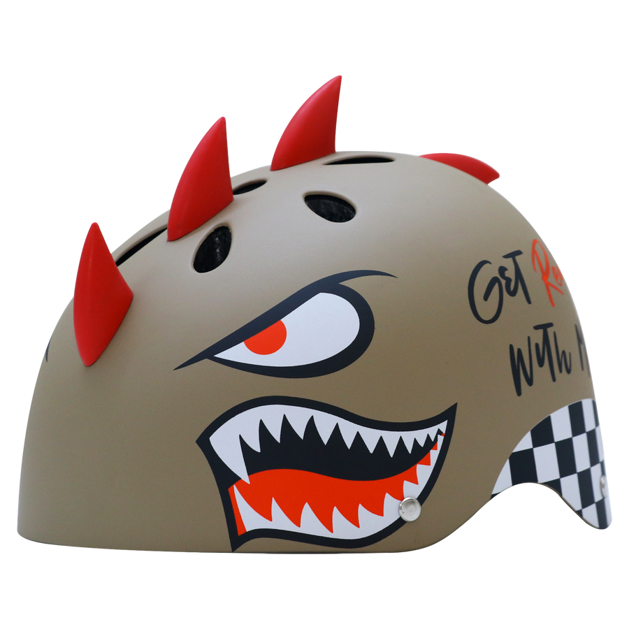 Shark – 3D Kids Helmet - Desert Storm - view 3
