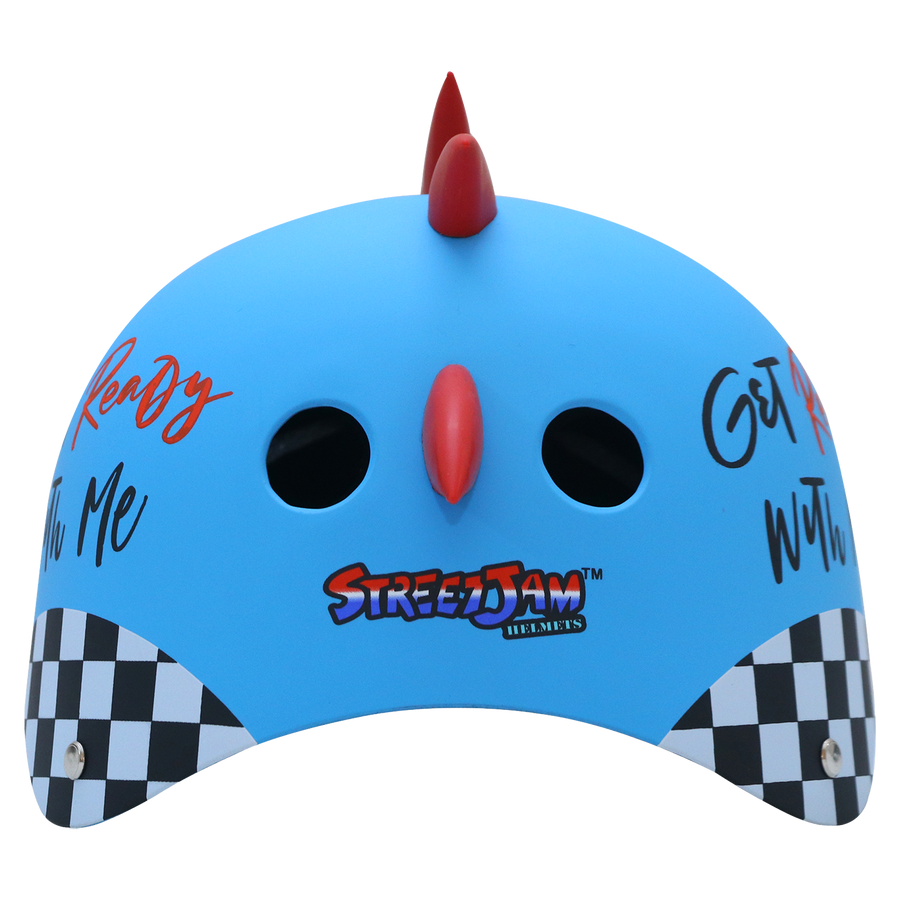 Shark – 3D Kids Helmet - Kibo Blue - view 4
