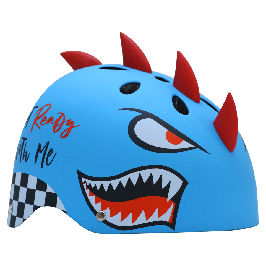 Shark – 3D Kids Helmet - Kibo Blue - view 5