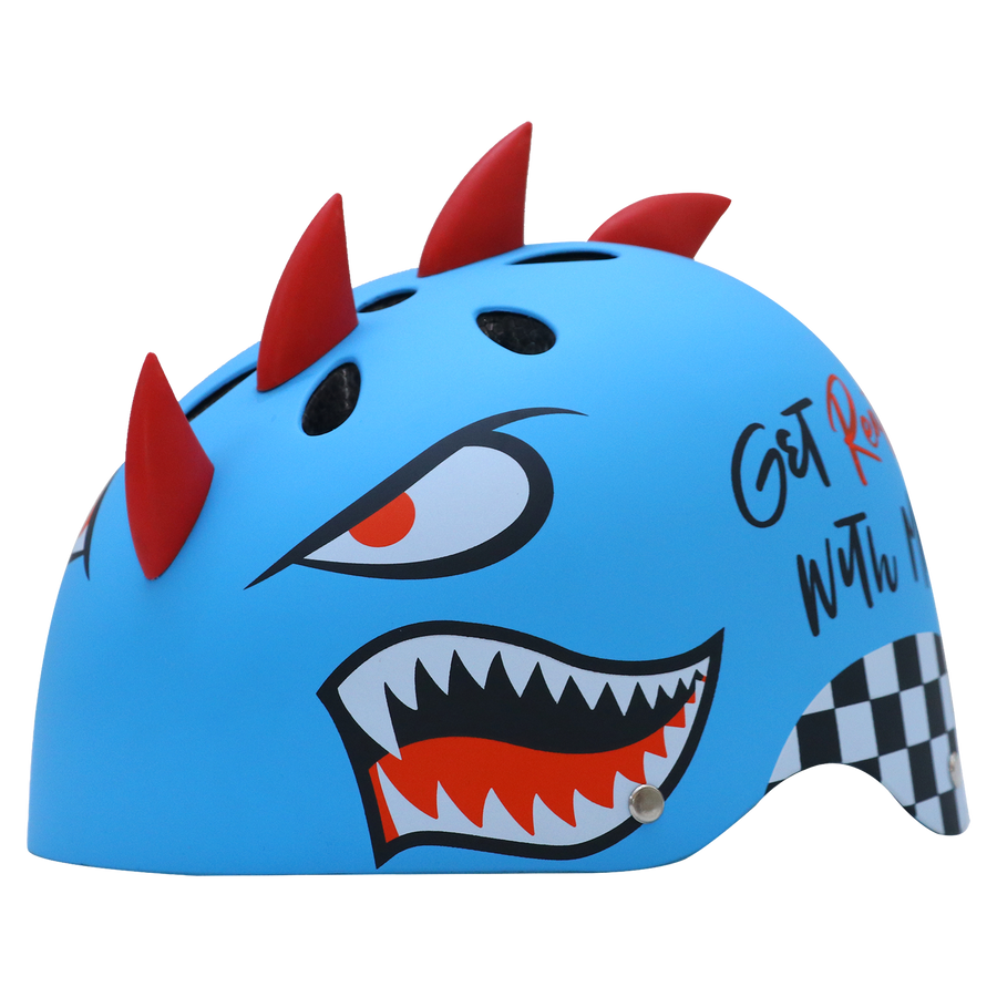 Shark – 3D Kids Helmet - Kibo Blue - view 6