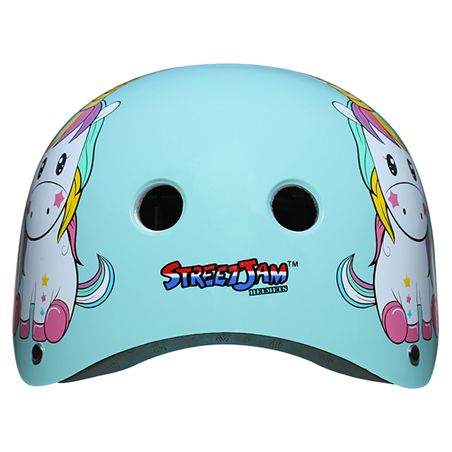 Dazzled Unicorn Helmet - Cyan Blue - view 4