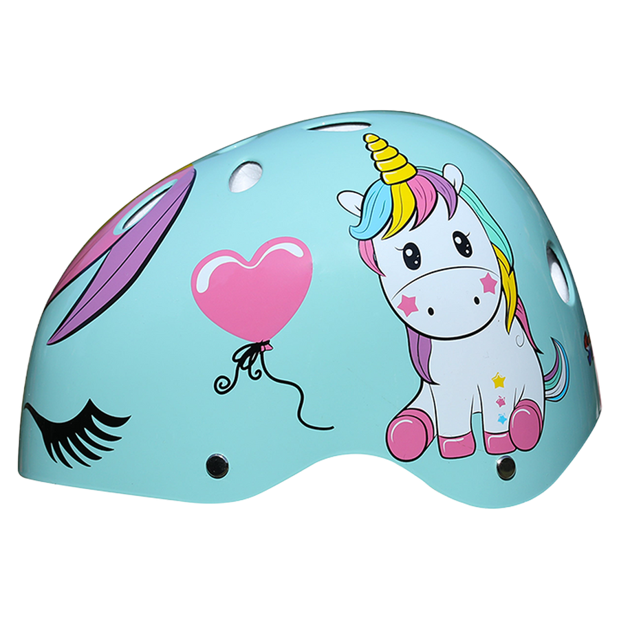 Dazzled Unicorn Helmet - Cyan Blue - view 2