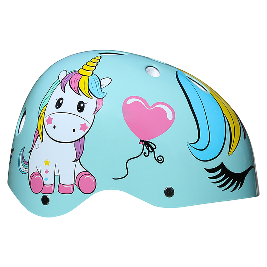 Dazzled Unicorn Helmet - Cyan Blue - view 3
