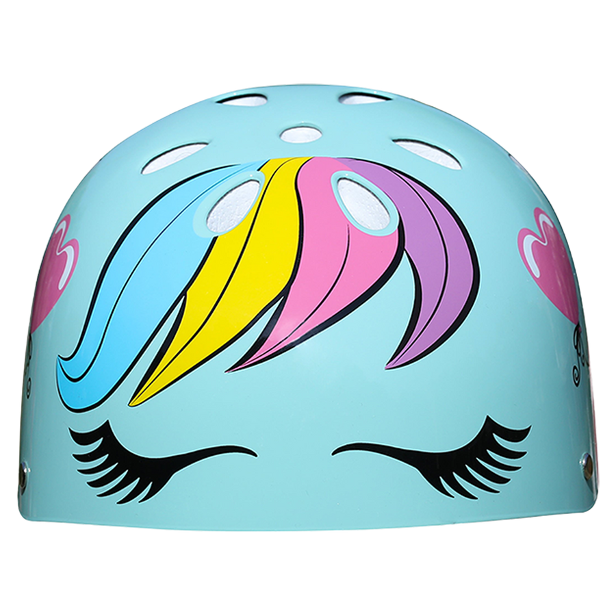 Dazzled Unicorn Helmet - Cyan Blue - view 1
