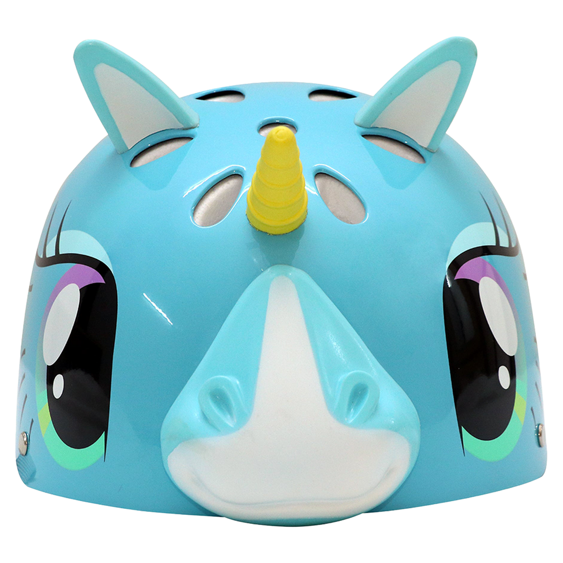 StreetJam Magic Unicorn Kids Helmet - 3D Fantasy Design - Cyan Blue