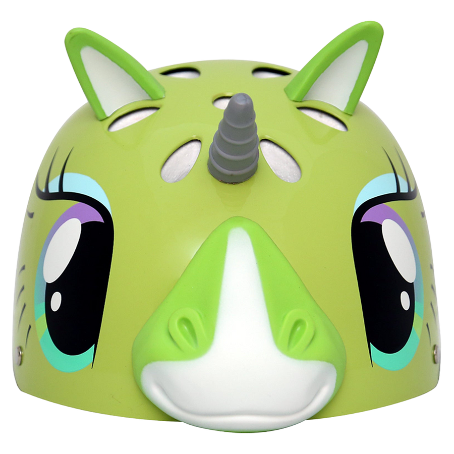 StreetJam Magic Unicorn Kids Helmet - 3D Fantasy Design - Light Green - view 5