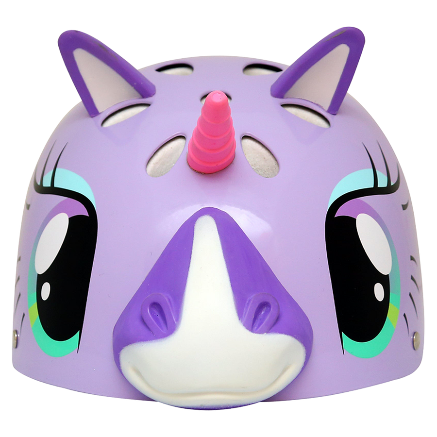 StreetJam Magic Unicorn Kids Helmet - 3D Fantasy Design - Light Purple - view 1