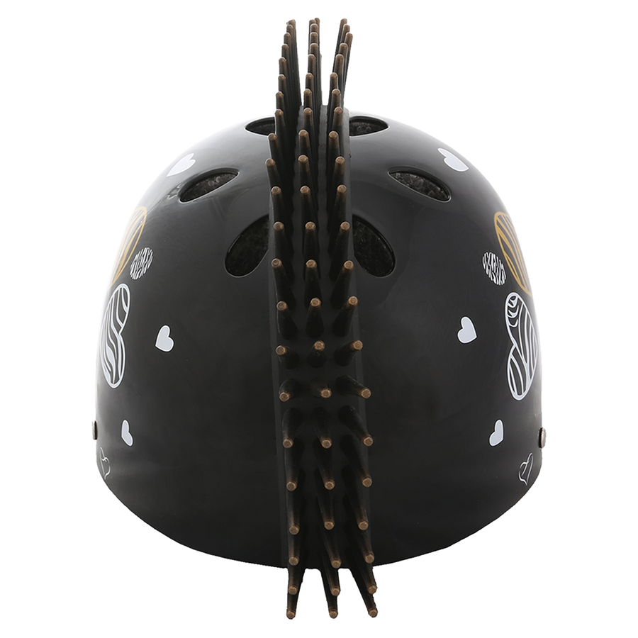 Zebra Heart Helmet - Black - view 1