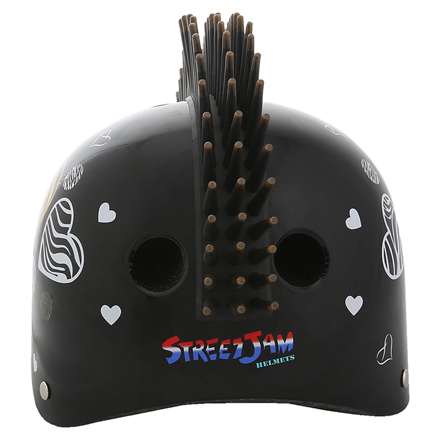 Zebra Heart Helmet - Black - view 5
