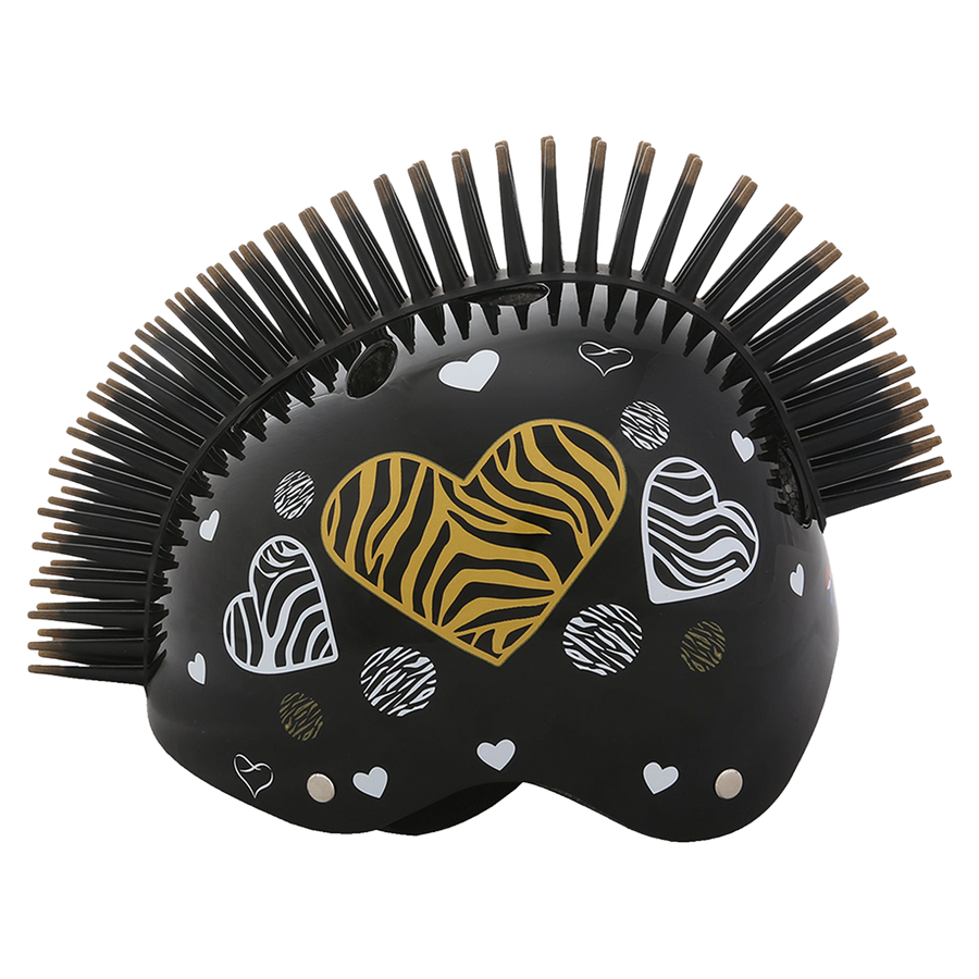 Zebra Heart Helmet - Black - view 4
