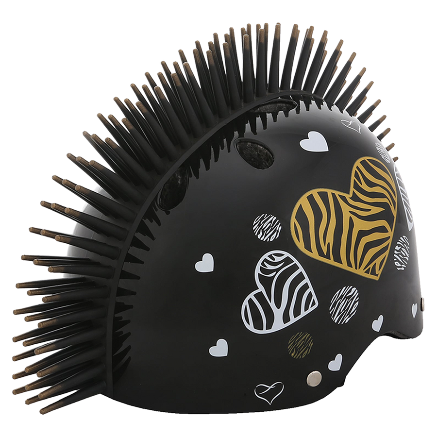 Zebra Heart Helmet - Black - view 2