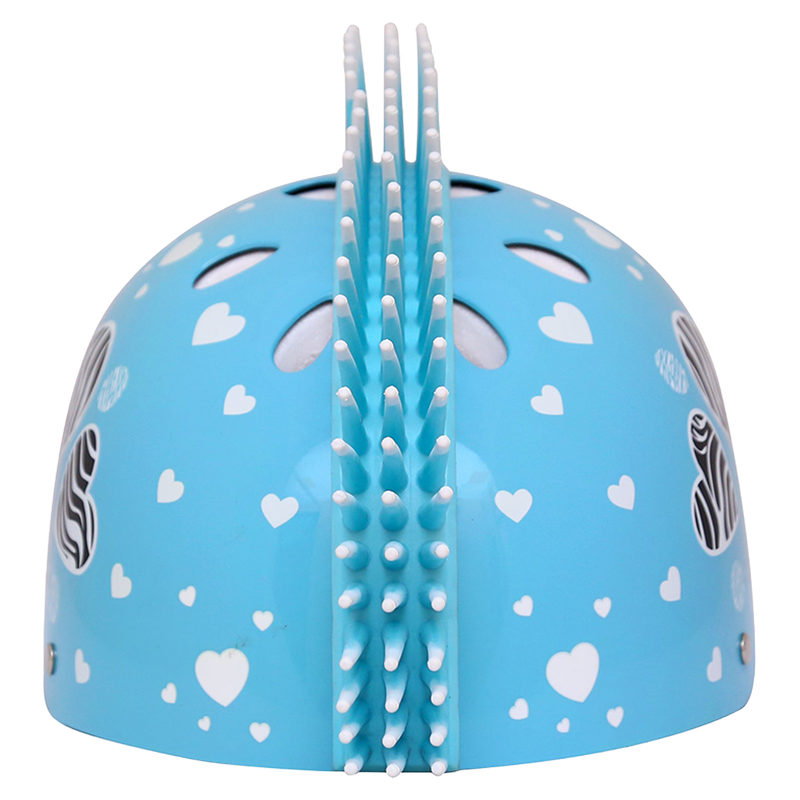 Zebra Heart Helmet