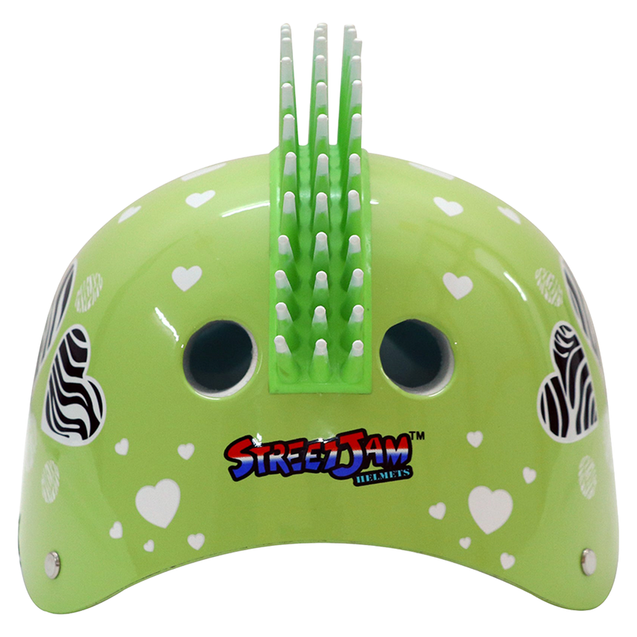 Zebra Heart Helmet - Light Green - view 5