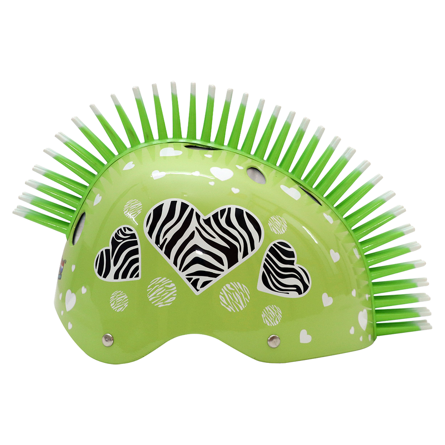 Zebra Heart Helmet - Light Green - view 3