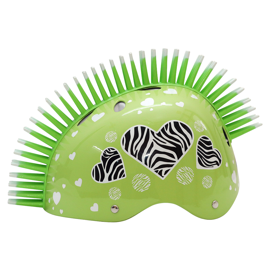 Zebra Heart Helmet - Light Green - view 4
