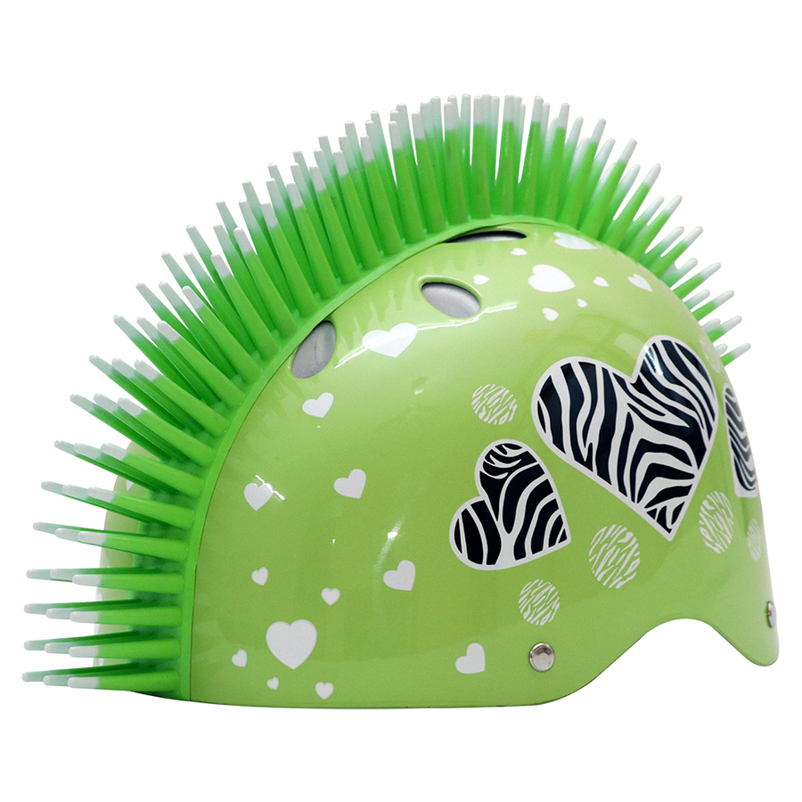 Zebra Heart Helmet - Light Green - view 2