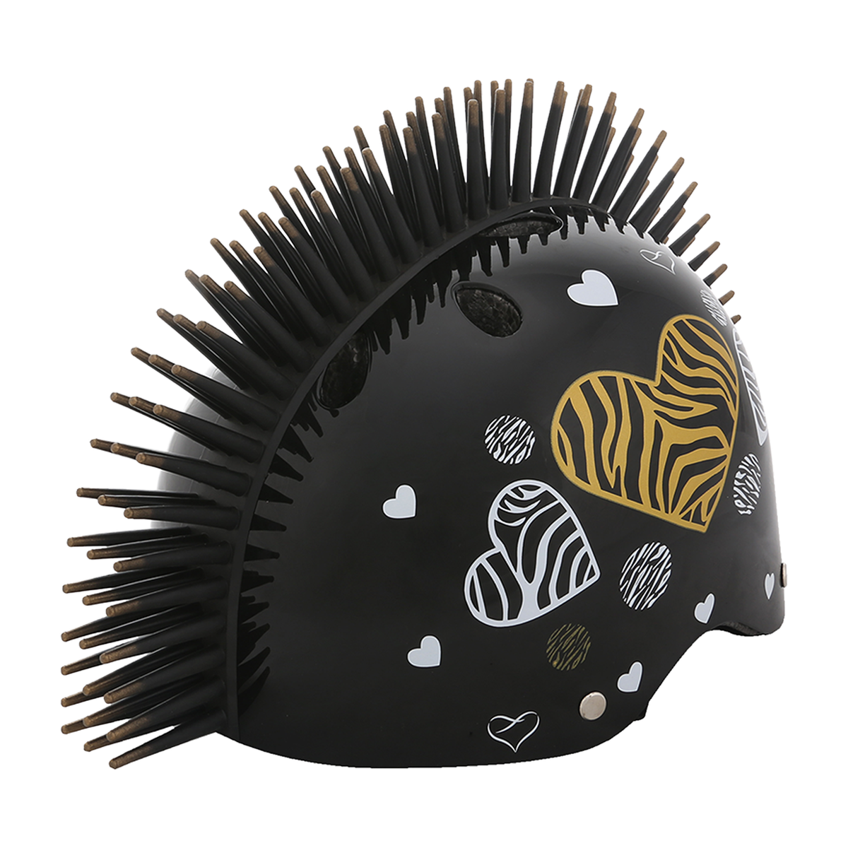 Zebra Heart Helmet