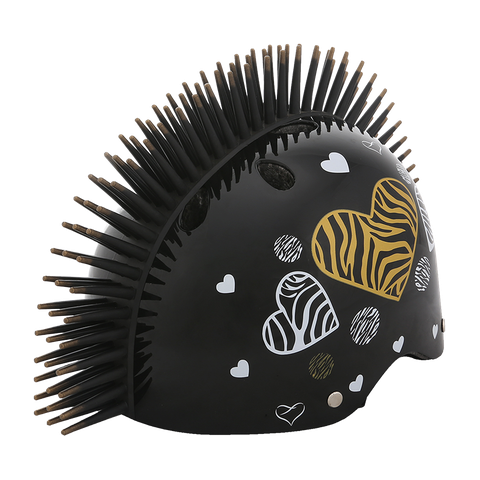 Zebra Heart Helmet